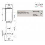 Hidra Wire Syfon pod umywalkę Chrom P50