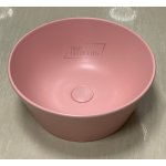 Hidra Wire Umywalka okrągła Ø430 mm z korkiem klik-klak różowa W1.097+P125.097 WYPRZEDAŻ EKSPOZYCJI!!
