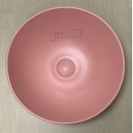 Hidra Wire Umywalka okrągła Ø430 mm z korkiem klik-klak różowa W1.097+P125.097 WYPRZEDAŻ EKSPOZYCJI!!