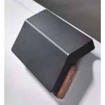 HOESCH Comfort Zagłówek PU/drewno egzotyczne tek/czarny 89216