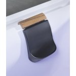 HOESCH Ergo+ Podłokietniki - kpl 2szt. PU/drewno egzotyczne tek/czarny 697700