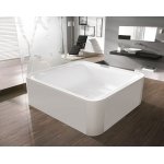HOESCH Ergo+ Wanna akrylowa kwadratowa wolnostojąca z obudową szklaną 2075x1950 w kolorze białym 6444.010305550