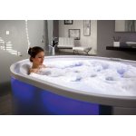 HOESCH Ergo+ Wanna akrylowa owalna wolnostojąca z obudową szklaną 2000x1600 w kolorze białym 6442.010305550