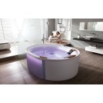 HOESCH Ergo+ Wanna akrylowa owalna wolnostojąca z obudową szklaną 2000x1600 w kolorze białym 6442.010305550