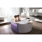 HOESCH Ergo+ Wanna akrylowa owalna wolnostojąca z obudową szklaną 2000x1600 w kolorze białym 6442.010305550