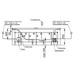 HOESCH Ergo+ Wanna akrylowa owalna wolnostojąca z obudową szklaną w kolorze białym z dedykowanym systemem hydromasażu 2000x1600 biała/chrom 6442S.010305550