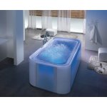 HOESCH Ergo+ Wanna akrylowa prostokątna wolnostojąca z obudową szklaną 2075x1075 w kolorze białym 6441.010305550