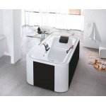 HOESCH Ergo+ Wanna akrylowa prostokątna wolnostojąca z obudową szklaną 2075x1075 w kolorze czarnym 6441.010305552