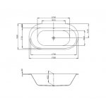 Hoesch Foster Wanna do zabudowy 1900x980 mm biały 6476.010