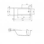 Hoesch Foster Wanna do zabudowy 1700x750 mm biały 6629.010