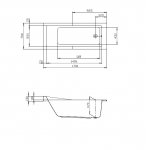 Hoesch Foster Wanna do zabudowy 1700x700 mm biały 6646.010
