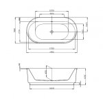 Hoesch Foster Wanna wolnostojąca 1900x980 mm biały 6477.010