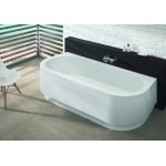 HOESCH Happy D. Wanna akrylowa przyścienna do zabudowy z systemem wodno-powietrznym hydromasażu Reviva II 1800x800 biała 6180E