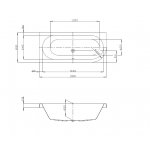 Hoesch Happy D. Wanna narożna lewa do zabudowy 1800x800 mm biały 6484.010