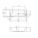 Hoesch Happy D. Wanna narożna lewa z obudową 1800x800 mm biały 6485.010 