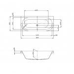 Hoesch Happy D. Wanna narożna prawa do zabudowy 1800x800 mm biały 6486.010