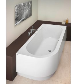 Hoesch Happy D. Wanna narożna prawa z obudową 1800x800 mm biały 6487.010