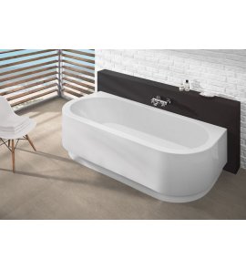 Hoesch Happy D. Wanna przyścienna do zabudowy 1800x800 mm biały 6180.010