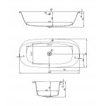 Hoesch iSensi Wanna do zabudowy 1900x900 mm biały 3838.010