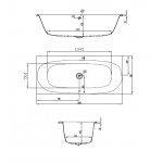 Hoesch iSensi Wanna przyścienna/narożna lewa do zabudowy 1800x800 mm biały 3849.010