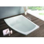 HOESCH Largo Wanna akrylowa asymetryczna lewa z systemem wodno-powietrznym hydromasażu Reviva II 1800x1300 biała 3694E