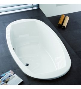 HOESCH Largo Wanna akrylowa owalna z systemem wodno-powietrznym hydromasażu Reviva II 2000x1000 biała 3695E