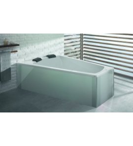 HOESCH Largo Wanna akrylowa trapezowa lewa z systemem wodno-powietrznym hydromasażu Reviva II 1800x1400 biała 3705E