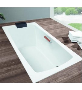 HOESCH Largo Wanna akrylowa prostokątna z systemem wodno-powietrznym hydromasażu Reviva II 1900x800 biała 3710E