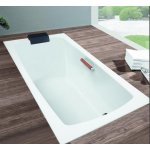 HOESCH Largo Wanna akrylowa prostokątna z systemem wodno-powietrznym hydromasażu Reviva II 1900x800 biała 3710E