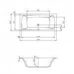 Hoesch Largo Wanna do zabudowy 1900x900 mm biały 3691.010