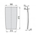 Hoesch Namur Oparcie dla pleców czarne 69194
