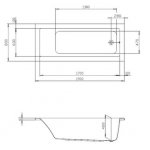 HOESCH Scelta Wanna akrylowa prostokątna z systemem wodno-powietrznym hydromasażu Reviva II 1900x800 biała 3670E