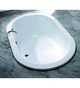 HOESCH Scelta Wanna akrylowa owalna z systemem wodno-powietrznym hydromasażu Reviva II 1900x1200 biała 3679E