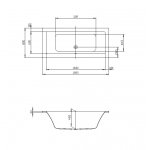 Hoesch Scelta Wanna do zabudowy 1800x800 mm biały 3669.010