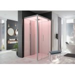 HOESCH SensePerience Kabina parowa prostokątna prawa z brodzikiem z odlewu mineralnego 1400x1000 biała 531341xA.010550