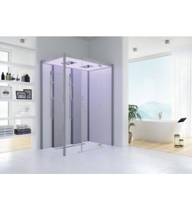 HOESCH SensePerience Kabina parowa prostokątna prawa bez brodzika 1600x1000 biała 531361B.550