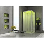 HOESCH SensePerience Kabina parowa kwadratowa lewa z brodzikiem z odlewu mineralnego 1000x1000 biała 532111xA.010550