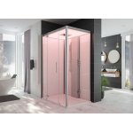 HOESCH SensePerience Kabina parowa prostokątna lewa z brodzikiem z odlewu mineralnego 1400x1000 biała 532341xA.010550