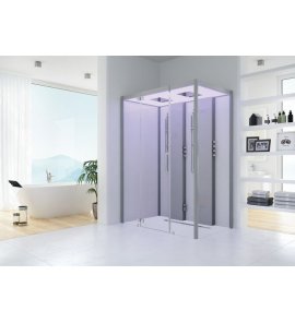 HOESCH SensePerience Kabina parowa prostokątna lewa bez brodzika 1800x1000 biała 532381B.550