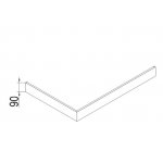 HOESCH SensePerience Obudowa aluminiowa do brodzika kabiny parowej o wymiarach 1200x1000 - narożna biała 27803