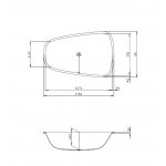 Hoesch SingleBath Duo Wanna do zabudowy lewa 1766x1141 mm biały 3688.010