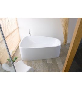 Hoesch SingleBath Duo Wanna wolnostojąca z obudową prawa 1797x1172 mm biały 3699.010