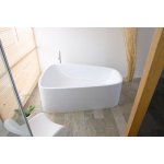 Hoesch SingleBath Duo Wanna wolnostojąca z obudową prawa 1797x1172 mm biały 3699.010