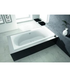 HOESCH Thasos Wanna akrylowa prostokątna z systemem wodno-powietrznym hydromasażu Reviva II 2000x1000 biała 3742E