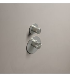 Hotbath Archie Bateria termostatyczna podtynkowa element zewnętrzny Brushed steel ARHR1.IX