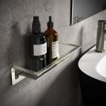 Hotbath Archie Półka 30 cm ścienna Brushed steel ARA20.IX