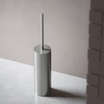 Hotbath Archie Szczotka do WC wolnostojąca Brushed steel ARA12.IX