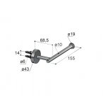 Hotbath Archie Uchwyt ścienny na papier toaletowy Brushed steel ARA04.IX