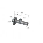 Hotbath Archie Zawór kątowy z filtrem Brushed steel AR2002.IX