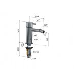 Hotbath Cobber Bateria bidetowa Brushed nickel CB018.GN